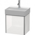 Meuble sous-vasque XSQUARE 397x434x340mm ouverture droite blanc brillant