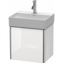 Meuble sous-vasque XSQUARE 397x434x340mm ouverture droite blanc brillant lack