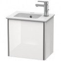 Meuble sous-vasque XSQUARE 400x410x289mm ouverture droite blanc mat
