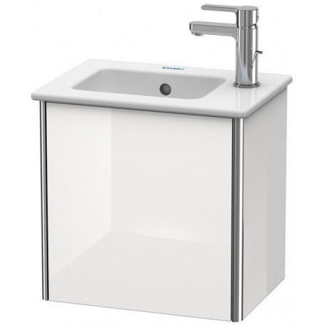 Meuble sous-vasque XSQUARE 400x410x289mm ouverture droite blanc brillant