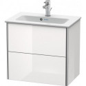 Meuble sous-vasque Duravit XSQUARE COMPACT 560x610x388mm blanc brillant