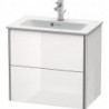 Meuble sous-vasque Duravit XSQUARE COMPACT 560x610x388mm blanc nordique