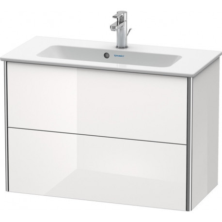 Meuble sous-vasque Duravit XSQUARE COMPACT 560x810x388mm blanc semi-brillant