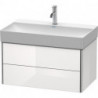 Meuble sous-vasque XSQUARE 397x584x460mm blanc mat
