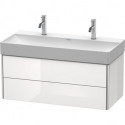 Meuble sous-vasque XSQUARE 397x984x460mm blanc brillant