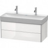 Meuble sous-vasque XSQUARE 397x984x460mm blanc brillant
