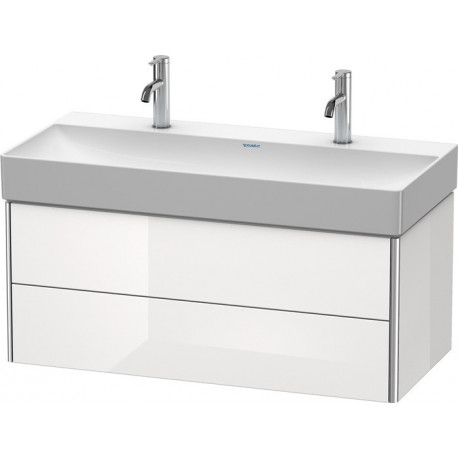 Meuble sous-vasque XSQUARE 397x984x460mm blanc brillant lack