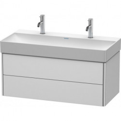 Meuble sous-vasque XSQUARE 397x984x460mm blanc semi-brillant