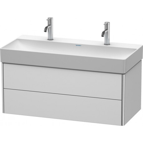 Meuble sous-vasque XSQUARE 397x984x460mm blanc semi-brillant