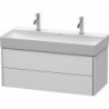 Meuble sous-vasque XSQUARE 397x984x460mm blanc semi-brillant