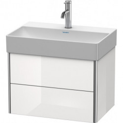 Meuble sous-vasque Duravit XSQUARE COMPACT 397x584x390mm blanc brillant