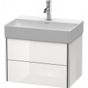 Meuble sous-vasque Duravit XSQUARE COMPACT 397x584x390mm blanc brillant