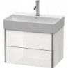 Meuble sous-vasque Duravit XSQUARE COMPACT 397x584x390mm blanc brillant lack