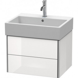 Meuble sous-vasque XSQUARE 397x584x460mm perle d'abricot haute brillance