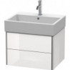 Meuble sous-vasque XSQUARE 397x584x460mm perle d'abricot haute brillance