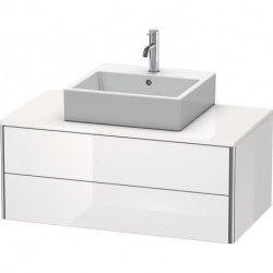 Meuble sous-vasque XSQUARE 400x1000x548mm blanc brillant lack