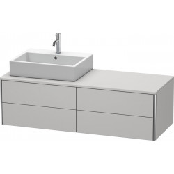 Meuble sous-vasque XSQUARE 400x1400x548m avec éclairage li blanc nordique