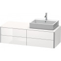 Meuble sous-vasque XSQUARE 400x1400x548m avec éclairage re blanc brillant