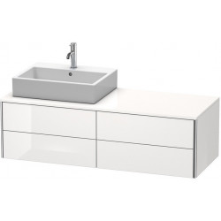 Meuble sous-vasque XSQUARE 400x1400x548m avec éclairage re blanc brillant lack