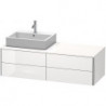 Meuble sous-vasque XSQUARE 400x1400x548m avec éclairage re blanc brillant lack
