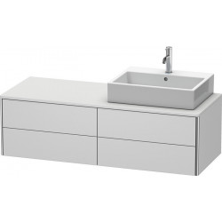 Meuble sous-vasque XSQUARE 400x1400x548m avec éclairage blanc semi-brillant