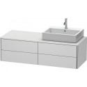 Meuble sous-vasque XSQUARE 400x1400x548m avec éclairage blanc semi-brillant