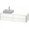 Meuble sous-vasque XSQUARE 400x1600x548m avec éclairagecken li blanc mat