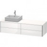 Meuble sous-vasque XSQUARE 400x1600x548m avec éclairage li blanc brillant