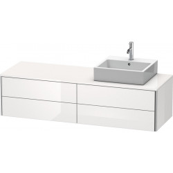 Meuble sous-vasque XSQUARE 400x1600x548m avec éclairage re blanc brillant