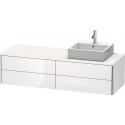 Meuble sous-vasque XSQUARE 400x1600x548m avec éclairage re blanc brillant
