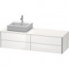 Meuble sous-vasque XSQUARE 400x1600x548m avec éclairage li blanc brillant lack