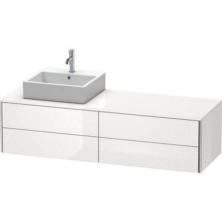 Meuble sous-vasque XSQUARE 400x1600x548m avec éclairage li blanc sdm