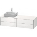 Meuble sous-vasque XSQUARE 400x1600x548m avec éclairage li blanc nordique
