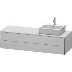 Meuble sous-vasque XSQUARE 400x1600x548m avec éclairage re blanc nordique