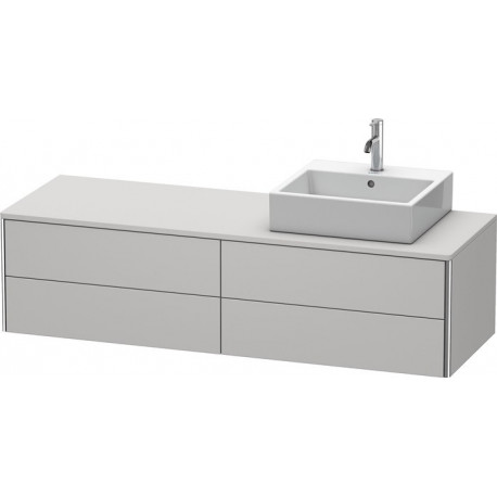 Meuble sous-vasque XSQUARE 400x1600x548m avec éclairage re blanc nordique