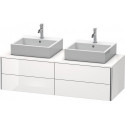 Meuble sous-vasque XSQUARE 400x1400x548mm pour 2 bassin blanc mat