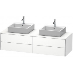Meuble sous-vasque XSQUARE 400x1600x548mm pour 2 bassin blanc mat