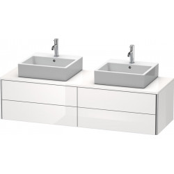 Meuble sous-vasque XSQUARE 400x1600x548mm f 2 bassin blanc brillant