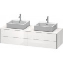 Meuble sous-vasque XSQUARE 400x1600x548mm f 2 bassin blanc brillant lack