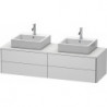Meuble sous-vasque XSQUARE 400x1600x548mm f 2 Be blanc sdm