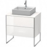 Meuble sous-vasque XSQUARE 778x800x548mm blanc brillant lack