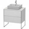 Meuble sous-vasque XSQUARE 778x800x548mm blanc semi-brillant