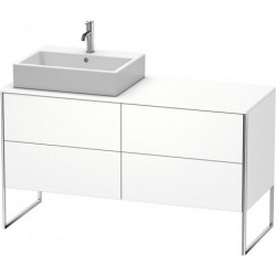 Meuble sous-vasque XSQUARE 778x1400x548m avec éclairagecken re blanc mat