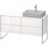 Meuble sous-vasque XSQUARE 778x1400x548m avec éclairage re blanc brillant