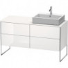 Meuble sous-vasque XSQUARE 778x1400x548m avec éclairage re blanc brillant lack