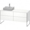 Meuble sous-vasque XSQUARE 778x1600x548m avec éclairagecken li blanc mat