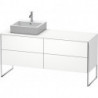 Meuble sous-vasque XSQUARE 778x1600x548m avec éclairagecken li blanc mat