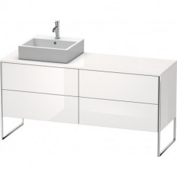 Meuble sous-vasque XSQUARE 778x1600x548m avec éclairage li blanc brillant lack