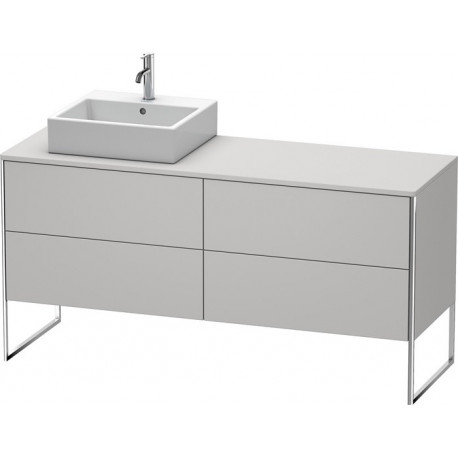 Meuble sous-vasque XSQUARE 778x1600x548m avec éclairage li blanc nordique