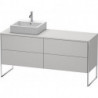 Meuble sous-vasque XSQUARE 778x1600x548m avec éclairage li blanc nordique